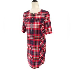 TRINA TURK Plaid Mini Dress